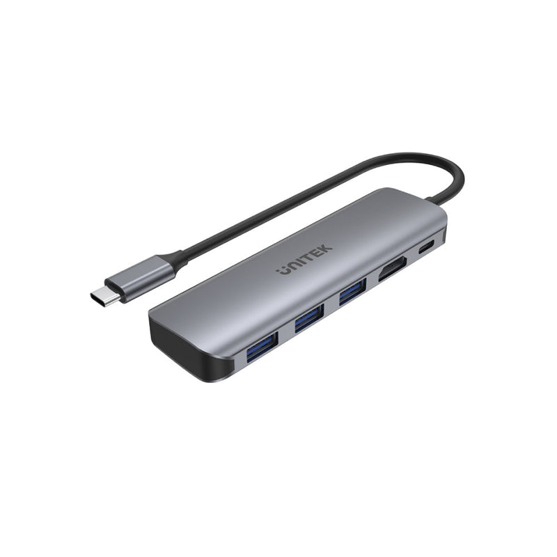 UNITEK uHUB P5+ 5-in-1 USB-C Hub with HDMI and 100W Power Delivery