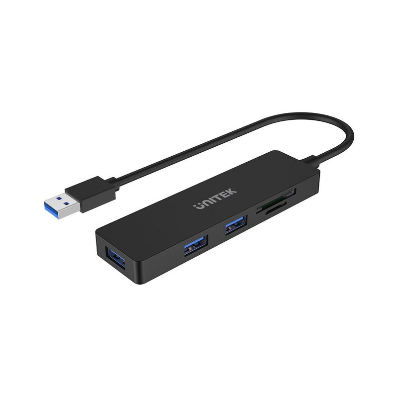 UNITEK uHUB Q4+ 5-in-1 USB 3.0 Hub with Dual Card Reader