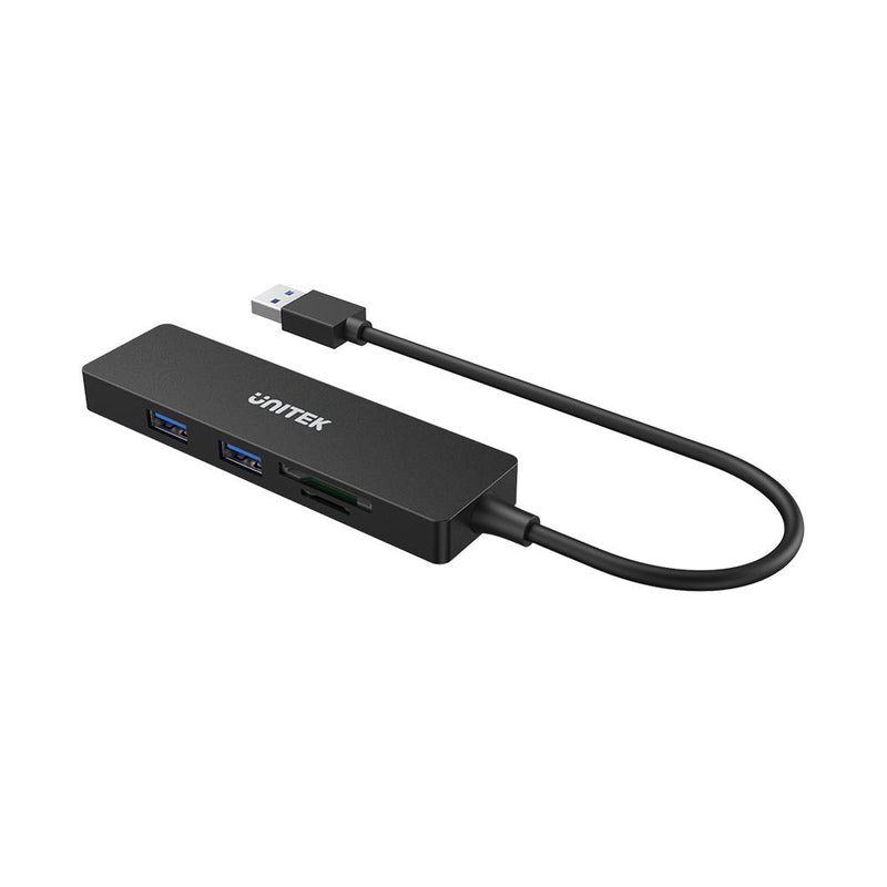 UNITEK uHUB Q4+ 5-in-1 USB 3.0 Hub with Dual Card Reader