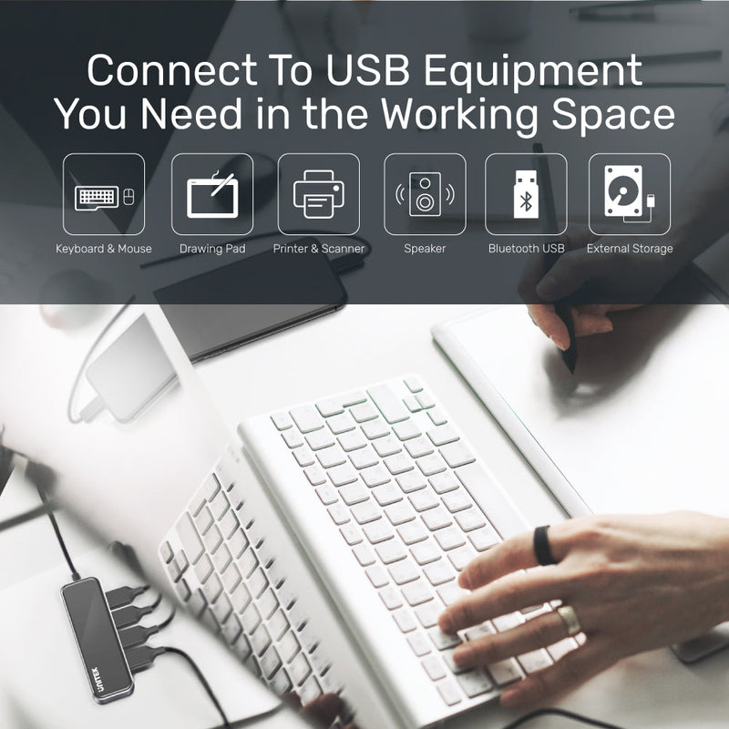 UNITEK uHUB Q4 Exquisite 4 Ports USB 3.0 Hub