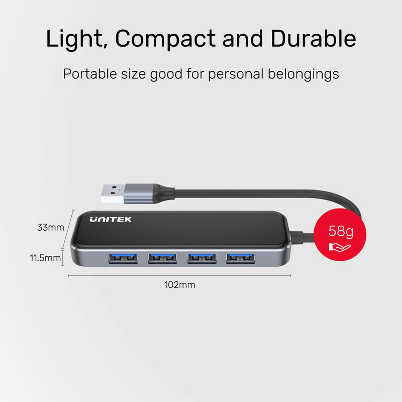 UNITEK uHUB Q4 Exquisite 4 Ports USB 3.0 Hub