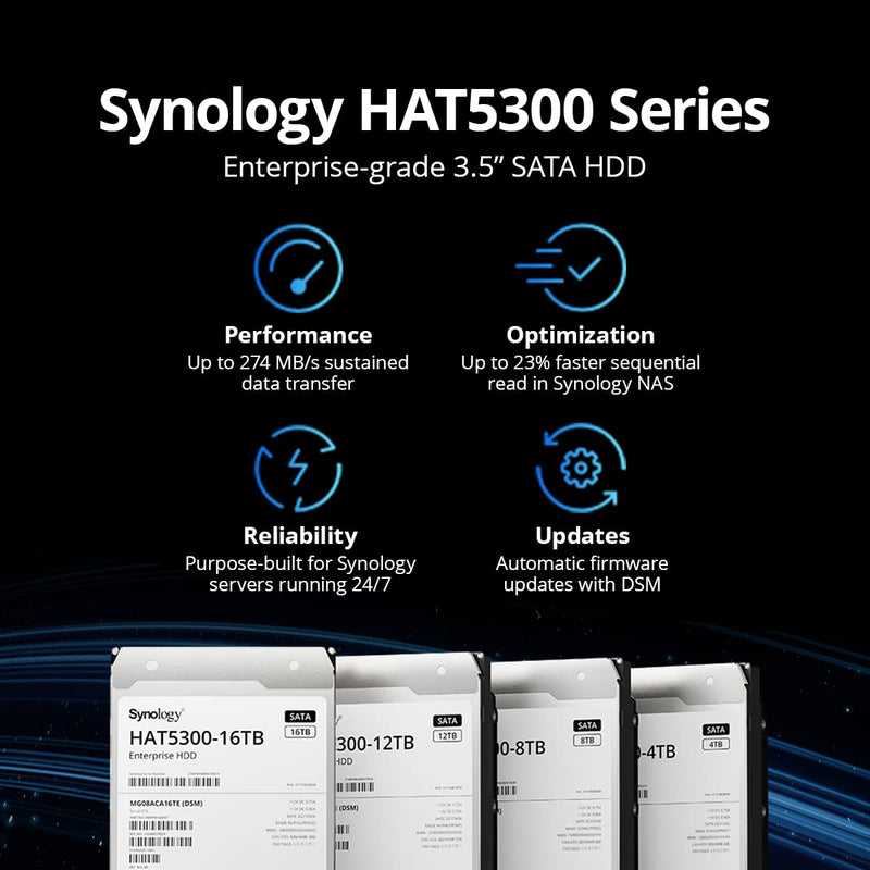 Synology HAT5300 Series 3.5” SATA HDD - 12TB
