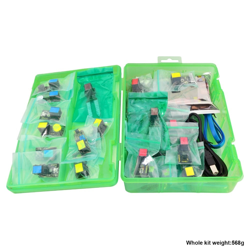 Keyestudio EASY-Plug Starter Learning Kit – 21-Piece Arduino STEAM Kit with Plug-and-Play Modules for Beginners