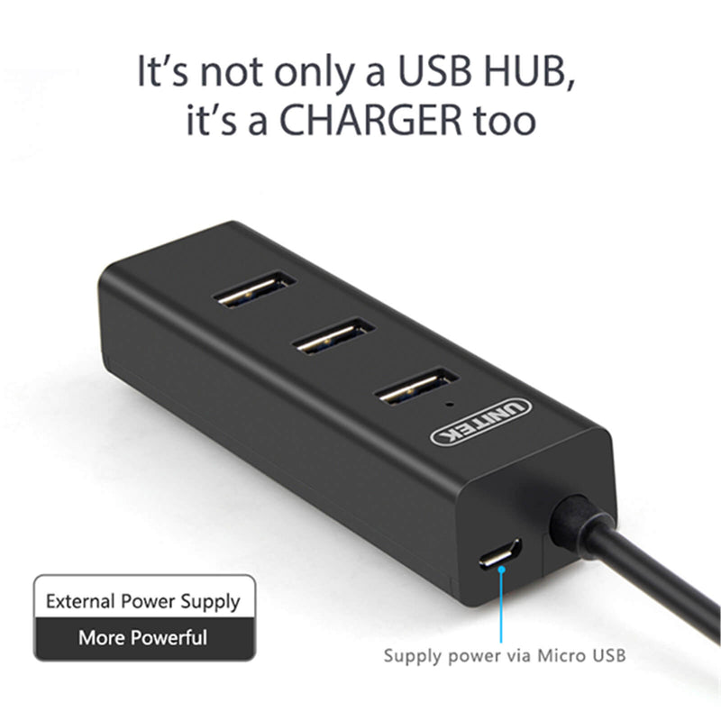 UNITEK 4-Port Powered USB 3.0 Hub
