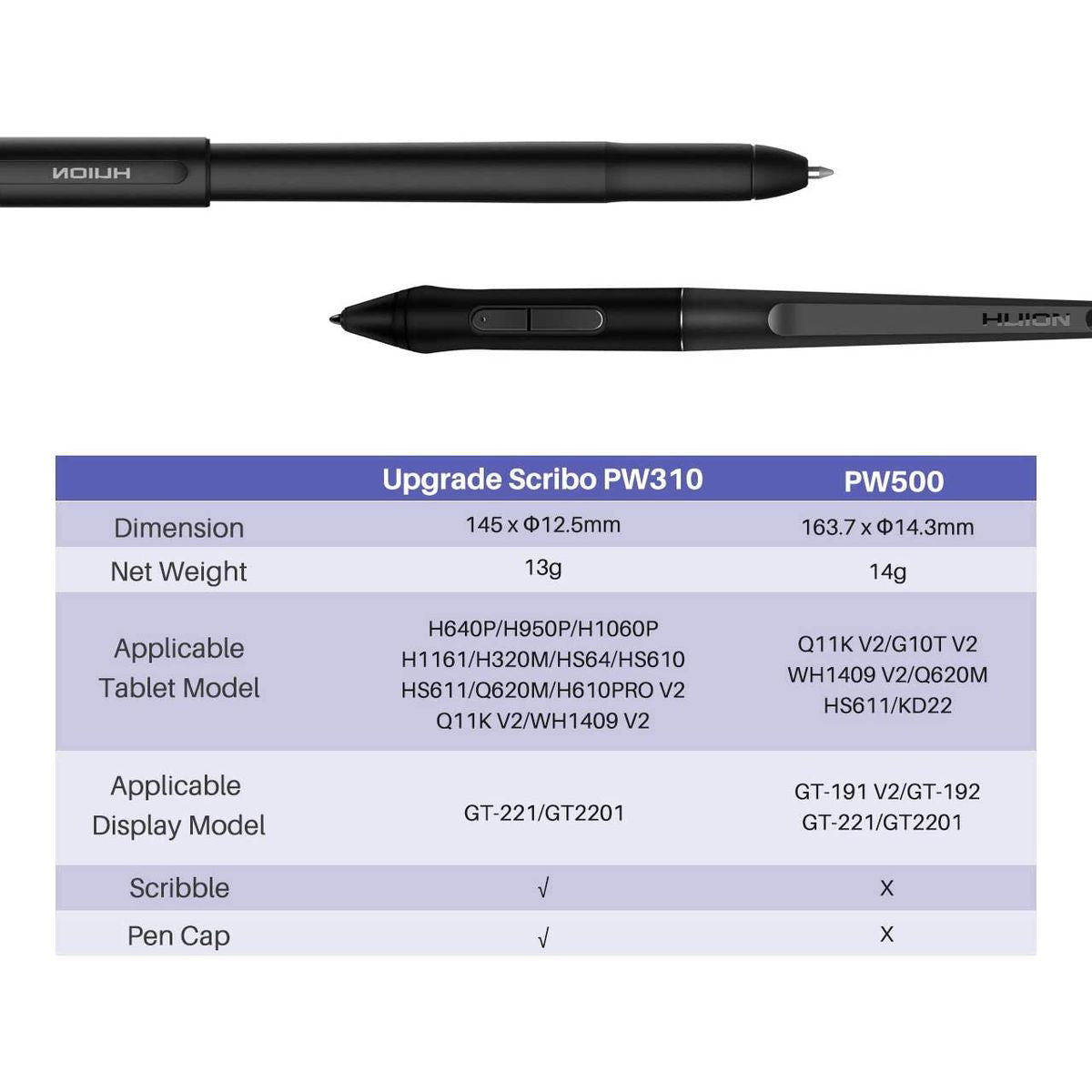Huion Scribo PW310 Compatible with most Huion Tablets