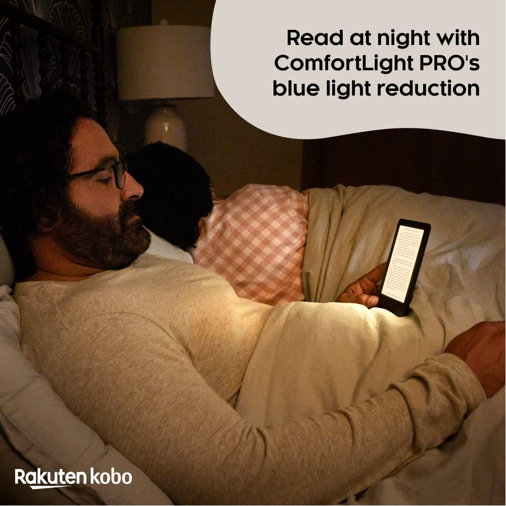 Kobo Clara 2E eReader – 6" HD E Ink Carta 1200, 16GB, Waterproof, Bluetooth Audiobooks, ComfortLight PRO, Eco-Friendly Design