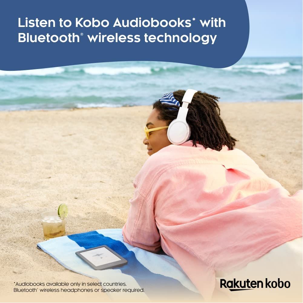 Kobo Clara 2E eReader – 6" HD E Ink Carta 1200, 16GB, Waterproof, Bluetooth Audiobooks, ComfortLight PRO, Eco-Friendly Design