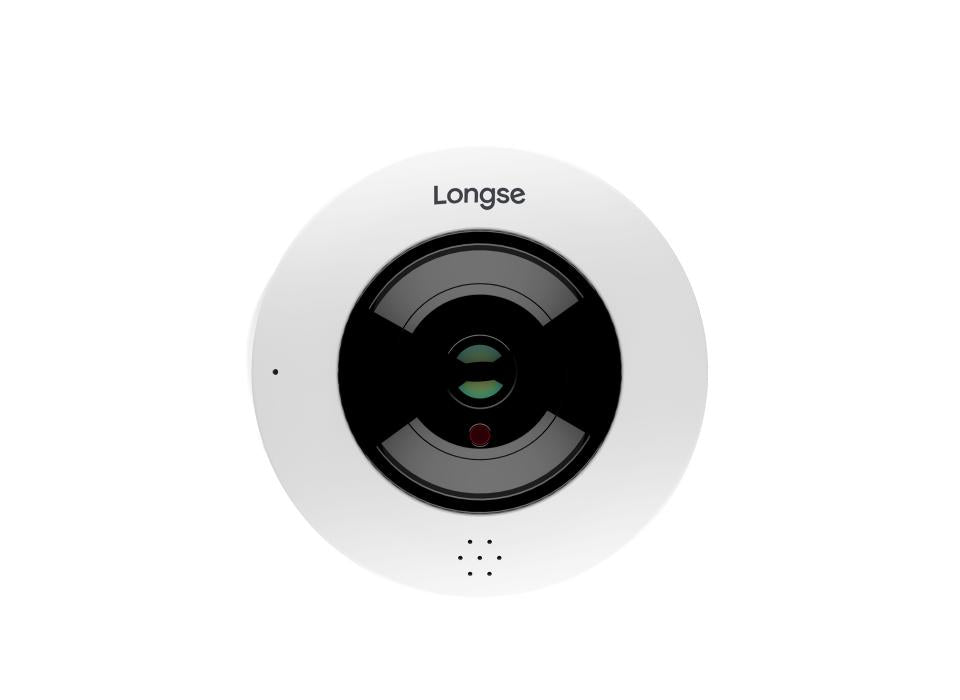 Longse LMDERL400 4MP Fisheye Box IP Camera – 1.1mm Lens, 15m IR, 4G Storage, HDR 120dB, IP67, PoE