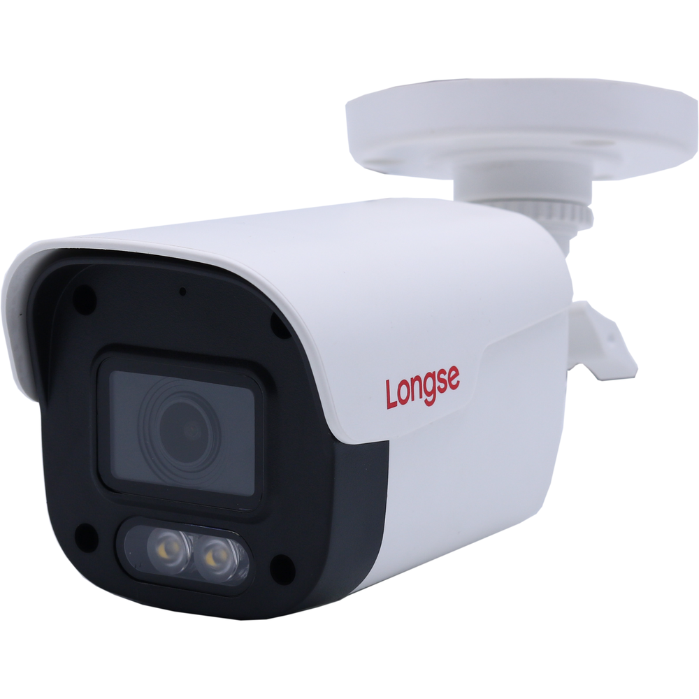 كاميرا Longse 5MP/4K Lite خارجية كاملة الألوان ثابتة عالية الدقة - كاميرا AOC TVI (ميكروفون مدمج)
