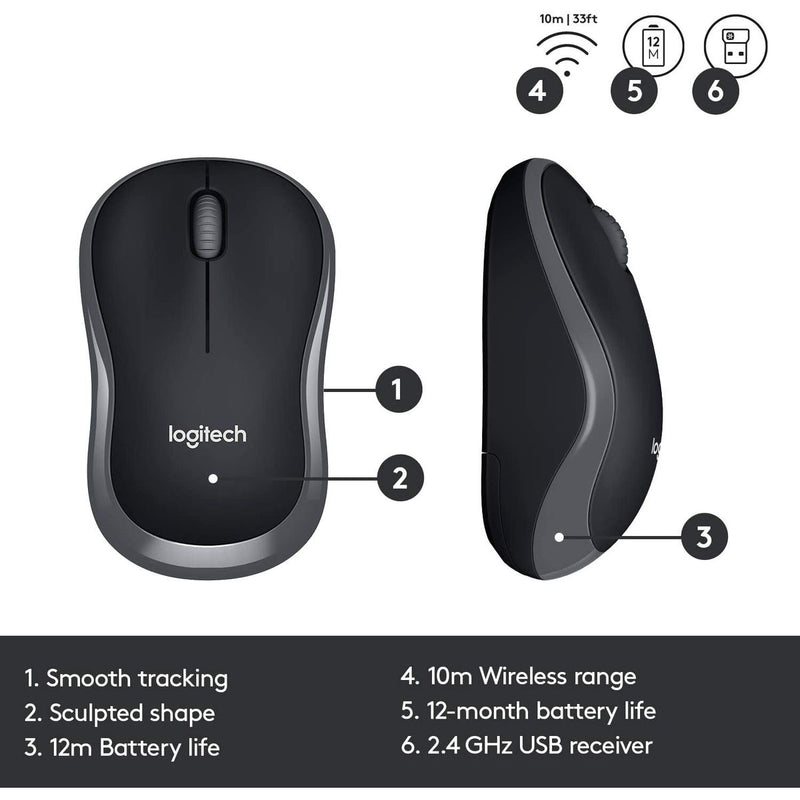 Logitech MK330 Wireless Keyboard and Mouse Combo - Arabic