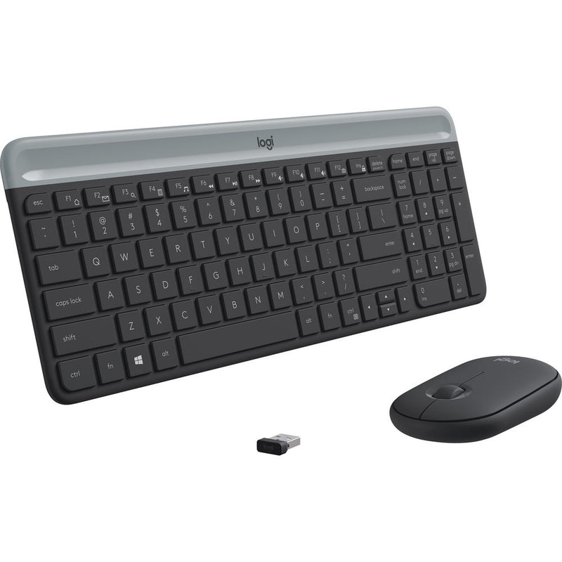 Logitech MK470 Slim Wireless Keyboard and Mouse Combo - Arabic