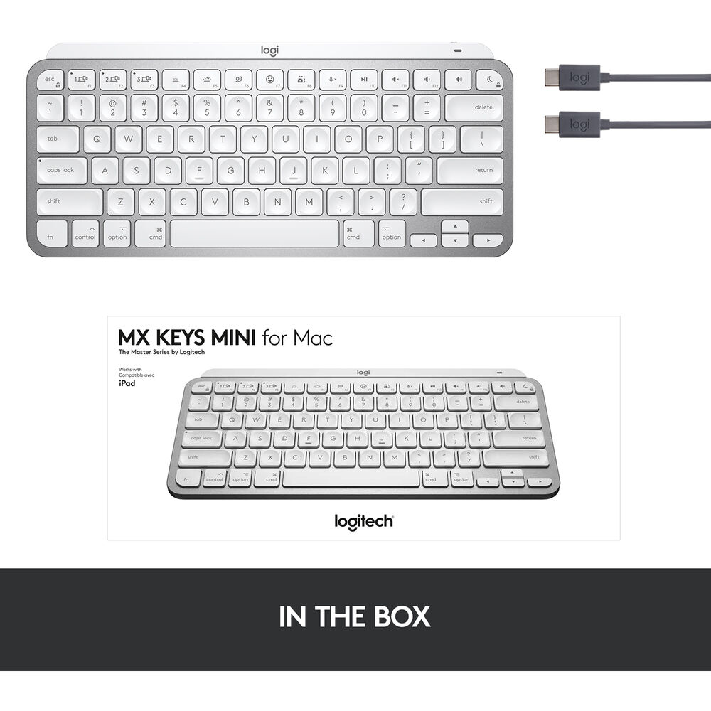 لوحة مفاتيح لاسلكية Logitech MX Keys Mini لنظام Mac (En)