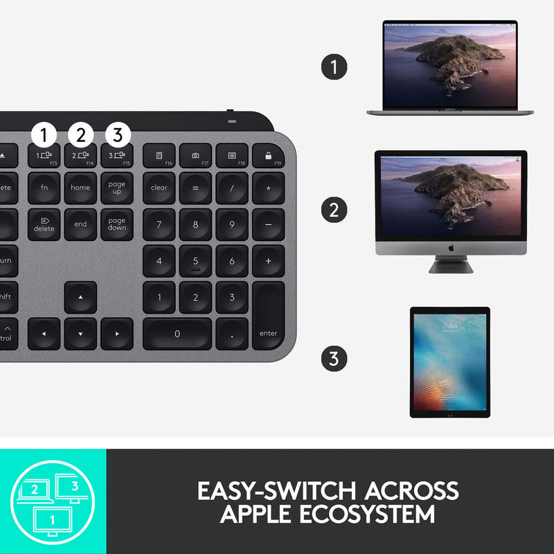 Logitech MX Keys Wireless Keyboard for Mac - English