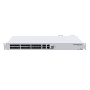MikroTik Cloud Router Switch | 24 منفذ SFP+ بسرعة 10G | 2 منفذ QSFP+ بسرعة 40G | USB | مصدر طاقة مزدوج | RouterOS/SwOS | تركيب في رف 1U