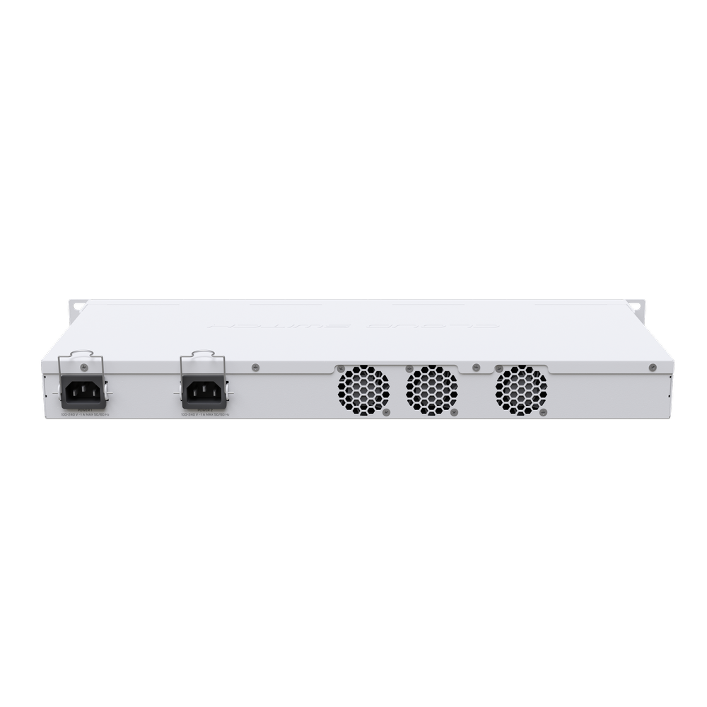 MikroTik Cloud Router Switch | 24x 10G SFP+ Ports | 2x 40G QSFP+ | USB | Dual PSU | RouterOS/SwOS | 1U Rackmount