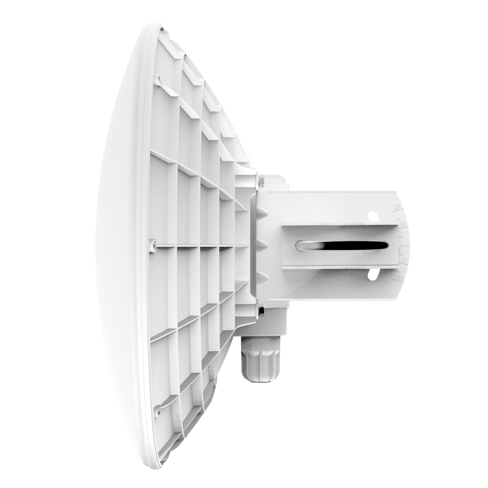 MikroTik DynaDish 5 Outdoor 5GHz 802.11ac Dual-Chain, 720MHz CPU, 128MB RAM, 25dBi Dish Antenna, Gigabit PoE Port