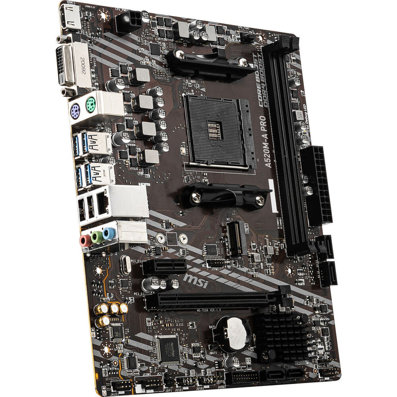 MSI A520M-A PRO AM4 Micro-ATX Motherboard