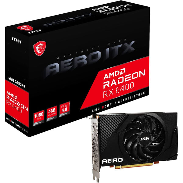 MSI Radeon RX 6400 AERO ITX 4G Graphics Card