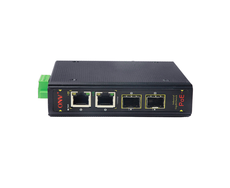 ONV 4-port Gigabit Industrial Ethernet PoE Switch