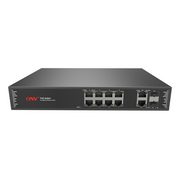 ONV Gigabit uplink 12-port PoE fiber switch