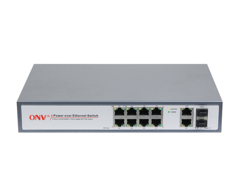ONV Full gigabit 10-port PoE switch ONV-POE33128PF