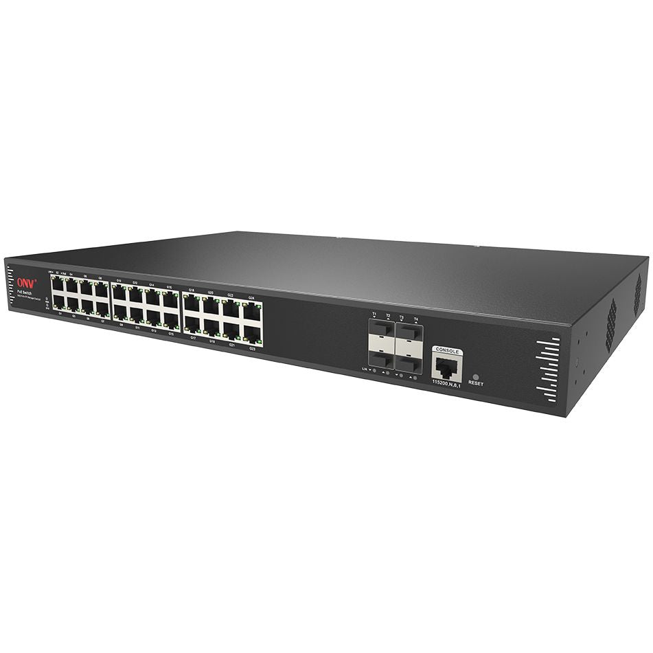 ONV 10G uplink 28-port L2+ managed PoE switch