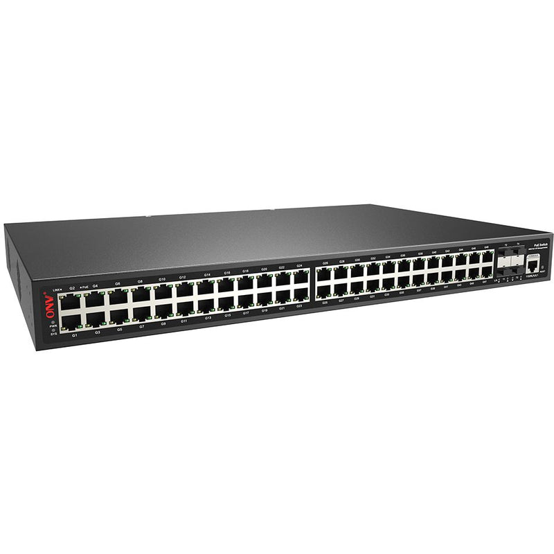 ONV 10G uplink 52-port L2+ managed PoE switch