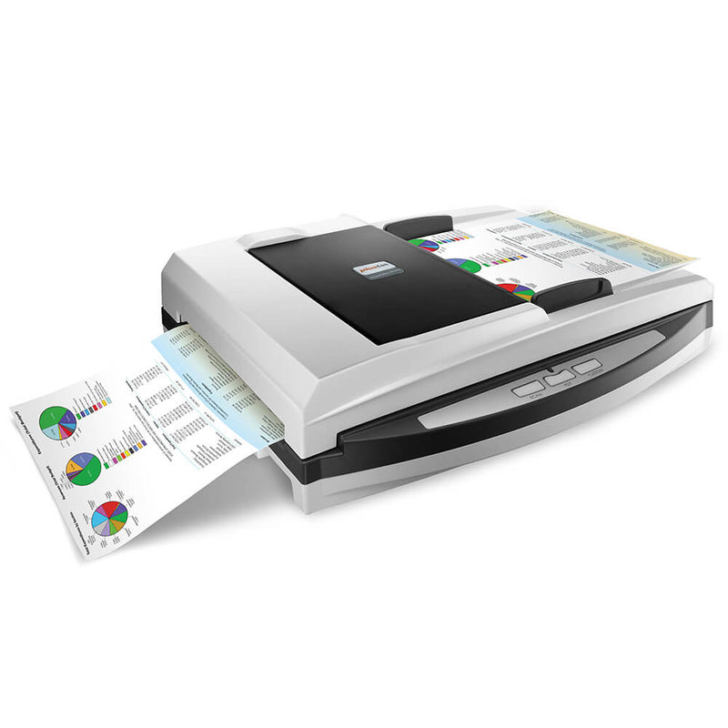 Plustek SmartOffice PL4080 ADF + Flatbed Scanner - 40ppm