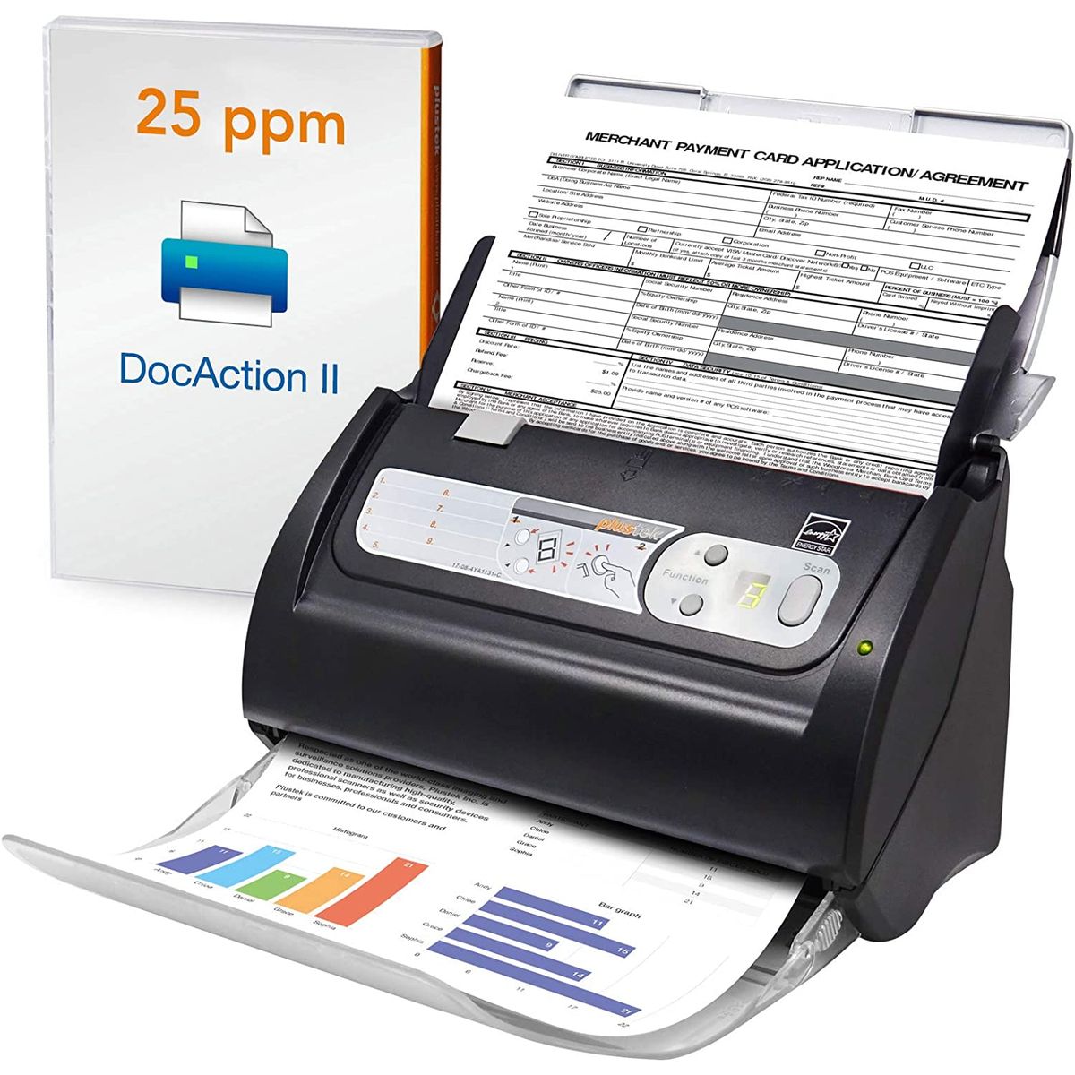 ماسح ضوئي للمستندات من Plustek SmartOffice PS186