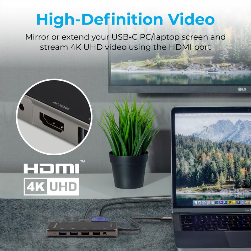Promate PrimeHub-Pro USB-C Hub with 100W Power Delivery