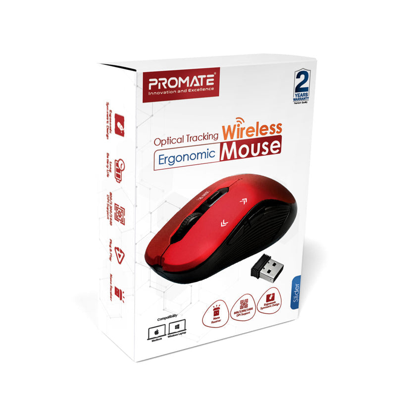 Promate Optical Wireless Mouse - Slider