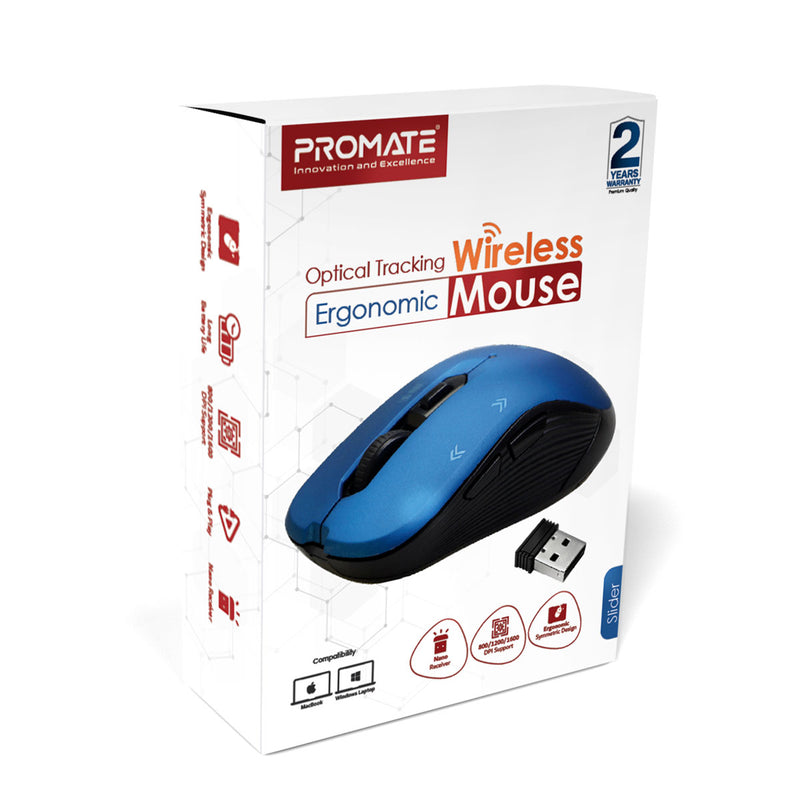 Promate Optical Wireless Mouse - Slider