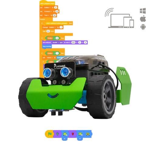 Robobloq STEM Robot Kit Q-Scout Educational Toy for Programming and Learning How to Code (65pcs)