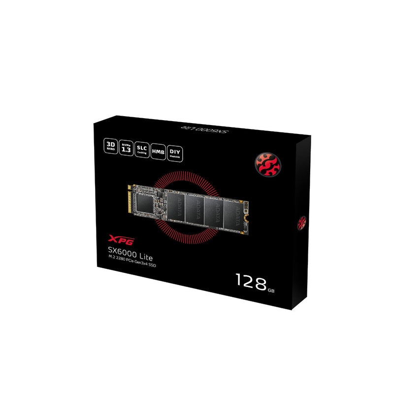 XPG SX6000 Lite M.2 2280 PCIe 3D TLC NVMe Internal SSD - 128GB