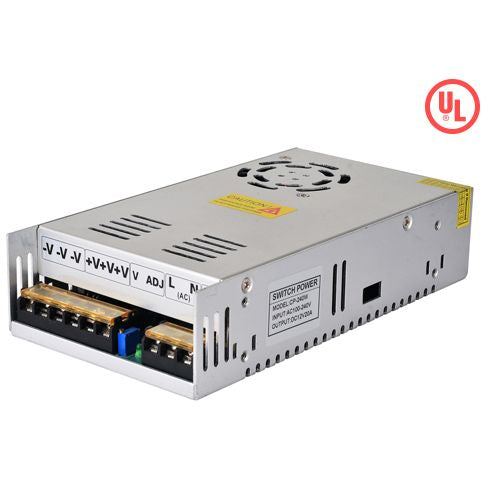 SZ POWER 12VDC Switch Power - 20A - UL Listed