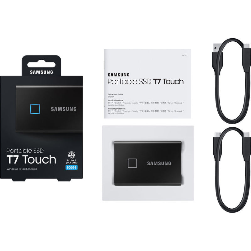 Samsung T7 Touch Portable External Solid State Drive - 500GB SSD
