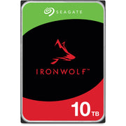 قرص Seagate IronWolf NAS HDD بسعة 10 تيرابايت – مقاس 3.5 بوصة SATA بسرعة 6 جيجابت/ثانية، سرعة دوران 7200 دورة/دقيقة، ذاكرة مؤقتة 256 ميجابايت، عبء عمل سنوي 180 تيرابايت، CMR، مستشعرات RV