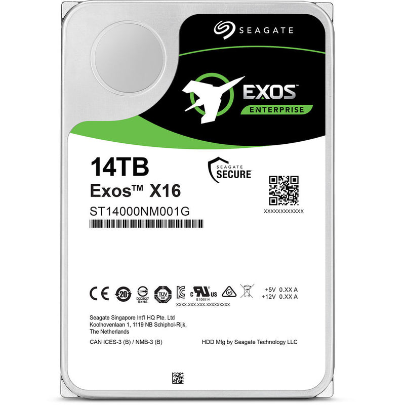 Seagate Exos X16 3.5" Internal HDD - 14TB