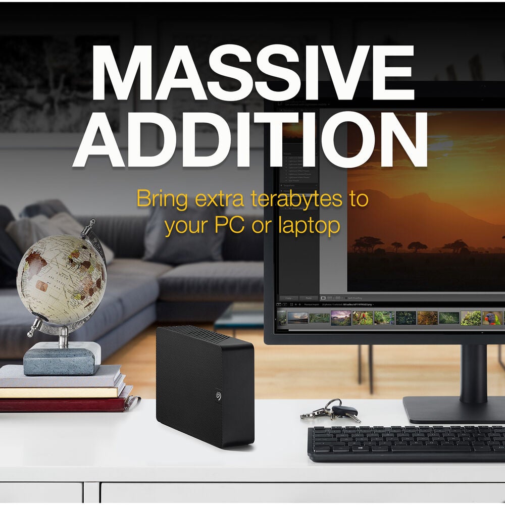 محرك الأقراص الصلبة الخارجي Seagate Expansion Desktop USB 3.0 - 12 تيرابايت