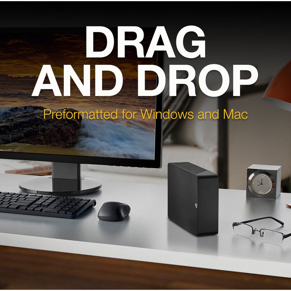 محرك الأقراص الصلبة الخارجي Seagate Expansion Desktop USB 3.0 - 12 تيرابايت
