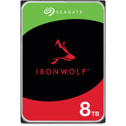 محرك الأقراص الصلبة Seagate IronWolf SATA III مقاس 3.5 بوصة داخلي NAS - سعة 8 تيرابايت
