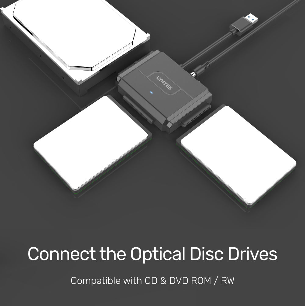 Unitek SmartLink Trinity USB 3.0 to SATA II & IDE HDD & SSD Adapter