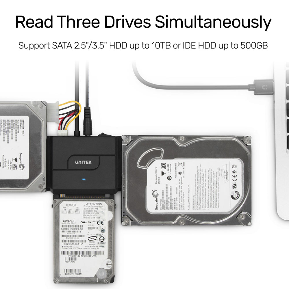 Unitek SmartLink Trinity USB 3.0 to SATA II & IDE HDD & SSD Adapter