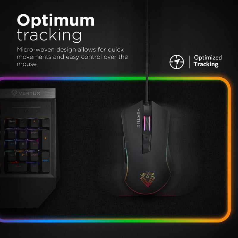 VERTUX SwiftPad RGB LED Gaming Mouse Pad