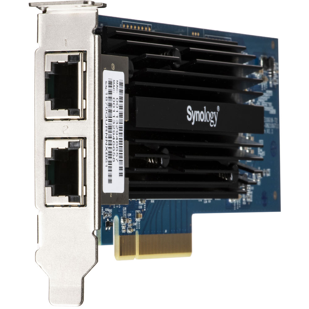 拡張カード Synology E10G18-T2 Synology E10G18-T2 Dual-Port 10GbE PCIe 3.0 x8 Adapter – 2x RJ-45