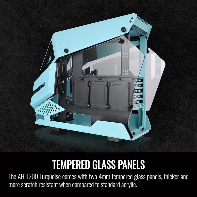 Thermaltake AH T200 Helicopter Styled Open Frame Micro Tempered Glass Chassis