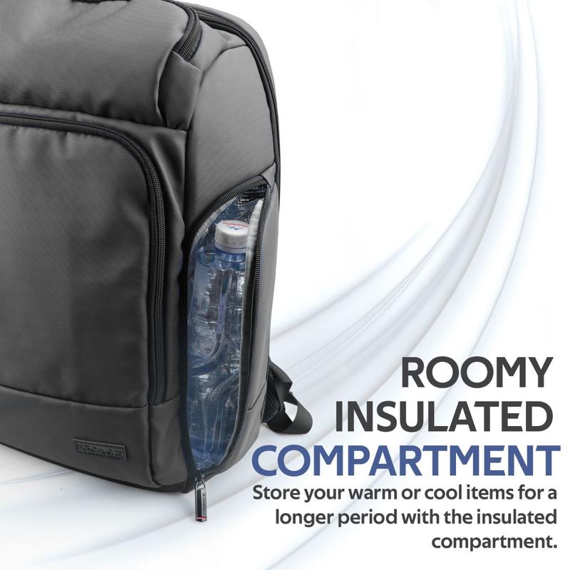 Promate 17.3" Professional Slim Laptop Backpack with Anti-Theft Handy Pocket • TrekPack-BP