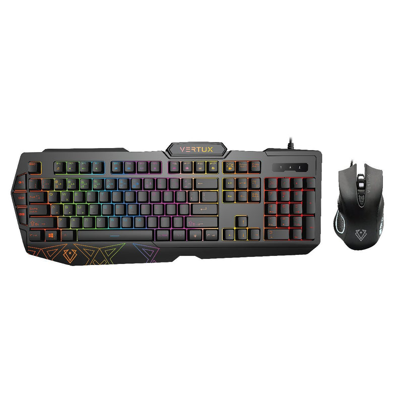 VERTUX Vendetta Wired Gaming Keyboard and Mouse Combo