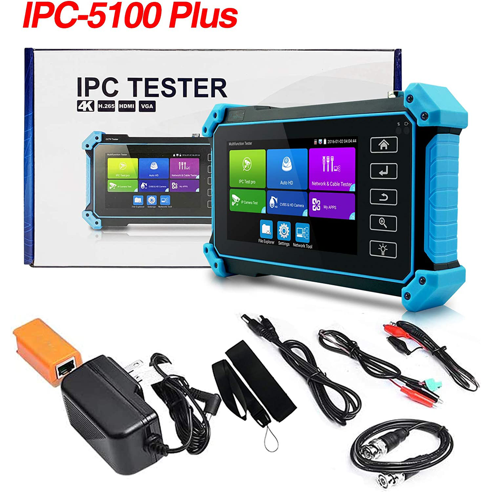 WANGLU Ipc-5100 Plus Best Functions 4K IP Camera CCTV Tester with HDMI Input & VGA Input