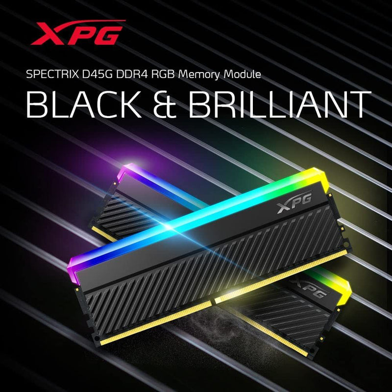 XPG SPECTRIX D45G DDR4 RGB - 16 جيجابايت (2 × 8 جيجابايت) - U-DIMM - 3600 ميجاهرتز